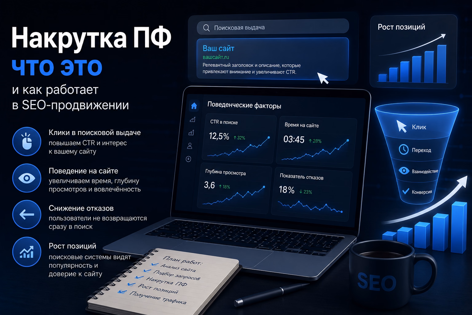 Накрутка ПФ — что это и анатомия метрик